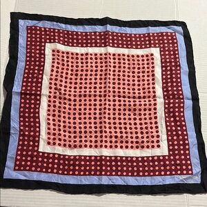 Kate Spade Red and Pink Polka Dot Scarf